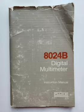 616052 FLUKE Digital Multimeter Instruction Manual Print
