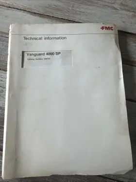 308741 FMC Vanguard Sp Street Sweeper Catalog Manual Book