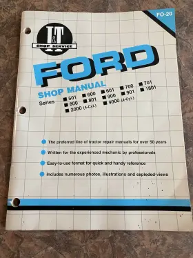 4000 FORD Tractor Service Manual
