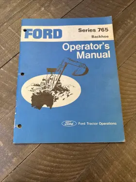 03703-A FORD Backhoe Operators Manual Se