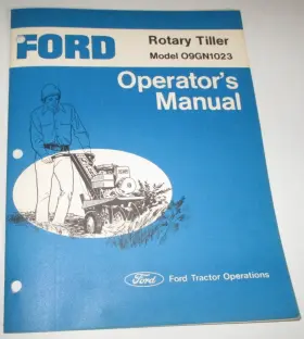 09GN1023 FORD Walk Rotary Tiller Operators Manual