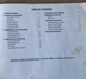 09GN3683 FORD Mower Operators Manual #2