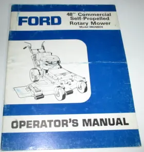 09GN6074 FORD Propelled Rotary Mower Operators Manual