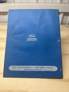 11656.5 FORD Rotary Mower Tractors Owners Manual Se #3