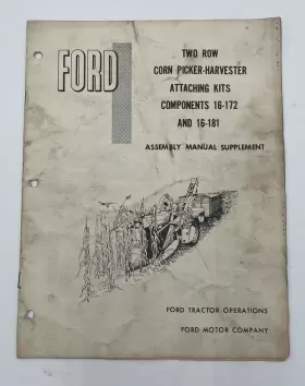 16-181 FORD Row Corn Picker Harvester Attaching Manual