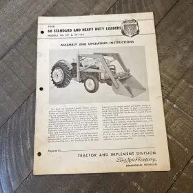 19-118 FORD Standard Loaders Operator Manual