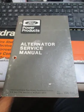 194-124 FORD Power Alternator Service Manual