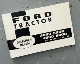 2000-7000 FORD Tractor Operator Manual Service Set #2