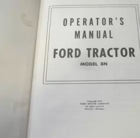 3729-52-C FORD Tractor Operator Manual #2