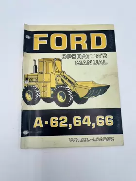 3797-6793 FORD Wheel Loader Operator Manual User Gc