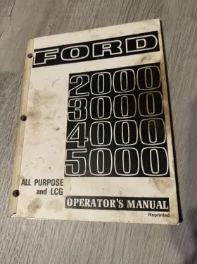 42200042 FORD Tractor Operation Manual Book