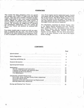53055 FORD Tractors Operator Service Manual Lawn Garden #2