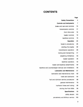 555A FORD Tractor Operators Owners Manual Loader Backhoe #2