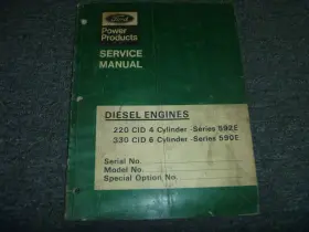 590E FORD Diesel Engines Service Repair Manual Xz