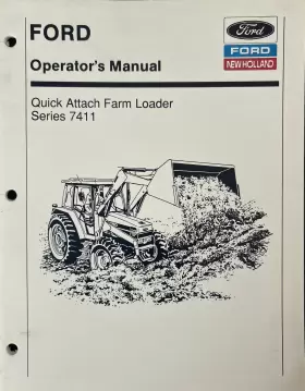 7411 FORD Manual Farm Loader Operator