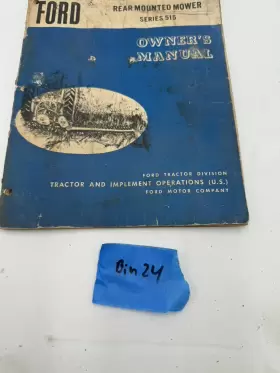 754472627400 FORD Mower Operators Owners Manual Service Bar #2