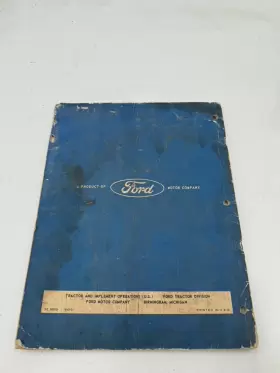 754472627400 FORD Mower Operators Owners Manual Service Bar #3