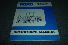 756B FORD Backhoe Operator Manual User Xz