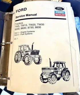 8530-8830 FORD Tractor Service Repair Manual Set