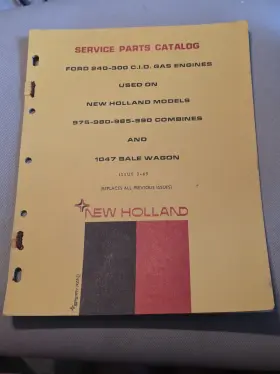 975-980-985-990 FORD Service Catalog Gas Engine Combines