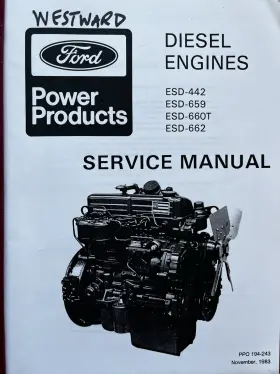 ESD-660T FORD Power Diesel Engines Service Manual