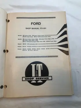 FD-201 FORD Service Manuals Fordson Dexta #3