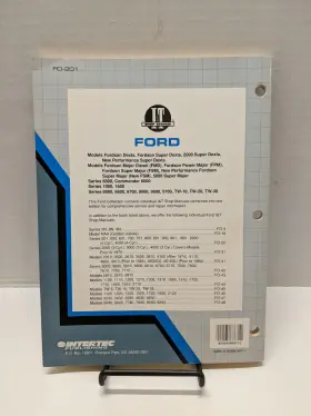 FO-201 FORD Fordson Tractor Service Manuals #2