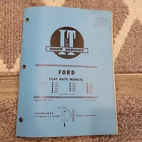 FO-33 FORD Flat Rate Manual Service Tractors