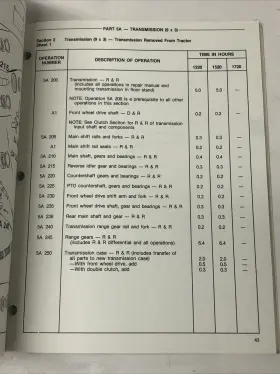 40152030 FORD NEW HOLLAND Tractor Repair Schedule #3