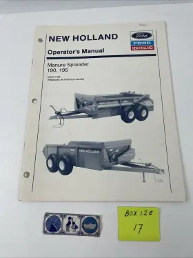 42019522 FORD NEW HOLLAND Manure Spreader Operators Manual