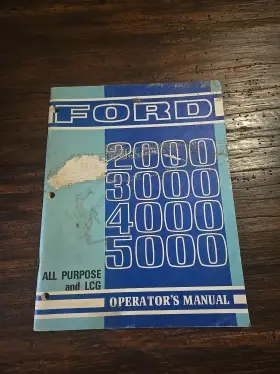 P180 FORD Farm Tractor Owners Operator Manual
