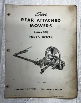 PA-6767D FORD Rear Mowers Book