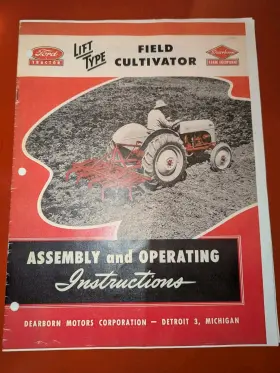 SE-5033 FORD Field Cultivator Lift Operating