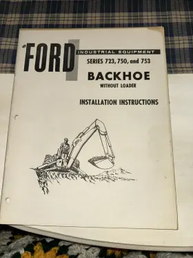 SE3009 FORD Backhoe Loader Manual