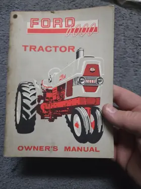 SE8366 FORD Agricultural Tractor Operator Manual