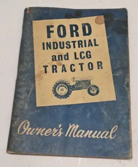 SE8741 FORD Lcg Tractor Owners Operators Manual Se