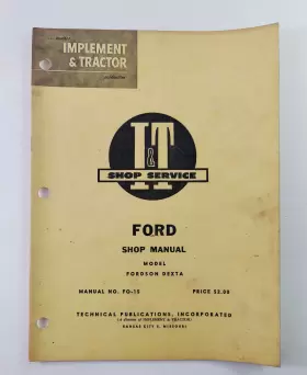 FO-15 FORDSON DEXTA Service Ford Manual