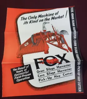2SDT FOX RIVER TRACTOR CO Crop Blower Farm Flyer Brochure