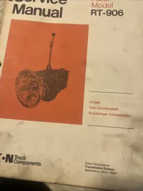 RT-906 FULLER Service Manual Illustrated Repair Book Eaton #3