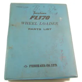 74032-07701 FURUKAWA CONSTRUCTION EQUIPMENT Wheel Loader Book