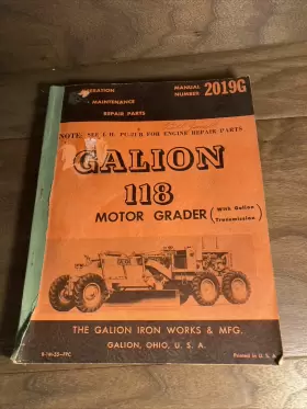 2019-G GALION Motor Grader Manual Book Catalog Transmission