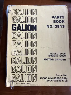 3813 GALION Motor Grader Book Catalog