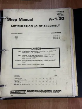 A606 GALION Dresser Grader Service Manual #2