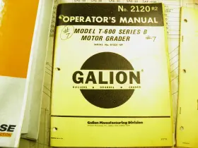 T600 GALION Motor Grader Operators Manual