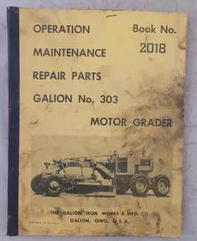 UD-264 GALION Diesel Gas Motor Grader Manual Operation