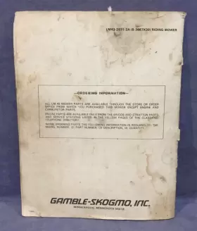 715-542 GAMBLE-SKOGMO Lawn Mower Service Manual #2