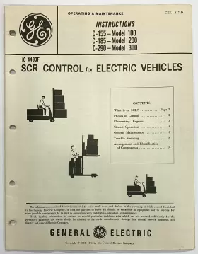 GEK-817ID GE Control Electric
