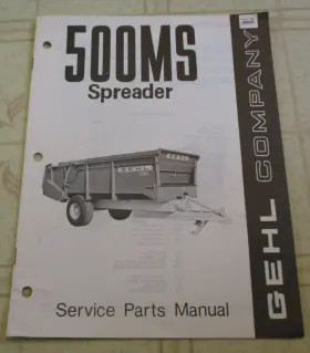 500MS GEHL Ms Spreader Catalog Manual