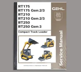 50940164 GEHL Track Loader Repair Service Manual
