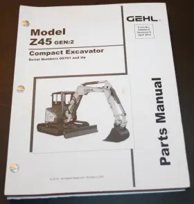 50940219 GEHL Excavator Manual Reva
